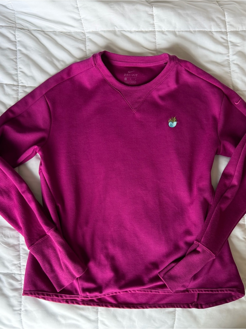 Nike Magenta Crewneck Sweatshirt with Pineapple Patch